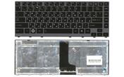Клавіатура для ноутбука Toshiba Satellite (M600, M640, M645, M650, P740, P745) Black, (Gray Frame) RU