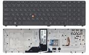 Клавіатура для ноутбука HP Elitebook (8760W) з вказівником (Point Stick), Black, (Black Frame) RU
