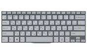 Клавіатура для ноутбука Sony Vaio (SVF14) Silver, (No Frame) RU