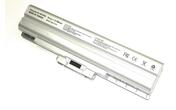 Усиленная аккумуляторная батарея для ноутбука Sony VAIO VGP-BPS13 VGN-CS 10.8V Silver 7800mAh OEM