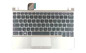 Клавіатура для ноутбука Samsung (NC110) Black, (Silver TopCase), RU