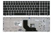 Клавиатура для ноутбука HP Probook 6560b, 6565b, 6570B, 6575B, Elitebook 8560p, 8570p, 8570w с указателем (Point Stick), Black, (Silver Frame) RU