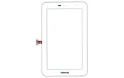 Тачскрин (Сенсорное стекло) для планшета Samsung Galaxy Tab 7.0 Plus P6200 белый