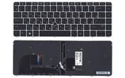 Клавіатура для ноутбука HP Elitebook (745 G3) Black з вказівником (Point Stick), (Gray Frame) RU