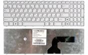 Клавіатура для ноутбука Asus K52 K53 G73 A52 G60 White, (White Frame) RU