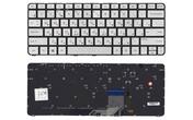 Клавиатура для ноутбука HP Spectre (13-3001) Silver с подсветкой (Light), (No Frame) RU