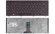 Клавиатура для ноутбука Lenovo IdeaPad (V370) Black, (Red Frame), RU