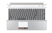 Клавиатура для ноутбука Samsung (RC520) Black, (Silver TopCase), RU