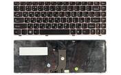 Клавиатура для ноутбука Lenovo IdeaPad (Z470, G470Ah, G470GH, Z370) Black, (Gray Frame), RU