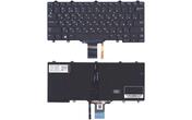 Клавиатура для ноутбука Dell Latitude E5250 E5250T E5270 E7250 E7270, Latitude 13 (7350), XPS 12 9250 Latitude 12 7275 с подсветкой (Light) Black, (No Frame) RU