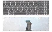 Клавіатура для ноутбука Lenovo IdeaPad B570 B580 V570 Z570 Z575 B590 Black, (Gray Frame) RU