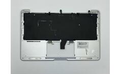 Клавиатура для ноутбука Apple MacBook Air (A1370) 2011+ Black, (Silver TopCase), RU (горизонтальный энтер)