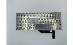 Клавіатура для ноутбука Apple MacBook Pro A1398 (2012, 2013, 2014, 2015 року) з підсвіткою (Light) Black, (No Frame), RU (горизонтальний ентер)