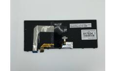 Клавиатура для ноутбука Lenovo Thinkpad T460S с подсветкой (Light), с указателем (Point Stick), короткий шлейф (Short Trail), Black, (No Frame), RU