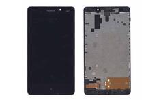 Матрица с тачскрином (модуль) для Nokia XL Dual sim RM-1030 с рамкой черный Матрица с тачскрином (модуль) для Nokia XL Dual sim RM-1030 с рамкой черный