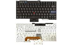 Клавиатура для ноутбука Lenovo ThinkPad (T60, T61, R60, R61, Z60T, Z61T, Z60M, Z61M, R400, R500, T500, W500, W700, W700ds) с указателем (Point Stick) Black RU