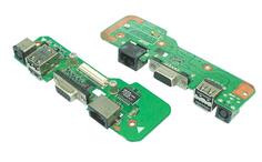 Плата живлення для ноутбука Dell Inspiron 1545 на плате с USB VGA и Audio розʼємами Hа плате смонтированы силовой розʼєм, VGA розʼєм, два USB розʼєма и сетевой розʼєм