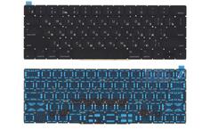 Клавіатура для ноутбука Apple MacBook (A1706) з підсвіткою (Light), Black, (No Frame), RU (горизонтальний ентер)