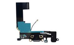 Шлейф розʼєма живлення з аудіороз'ємом для Apple iPhone 5S чорний Шлейф розʼєма живлення з аудіороз'ємом для Apple iPhone 5S чорний