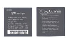 Акумуляторна батарея для смартфона Prestigio PAP4040 4040 Multiphone 3.7V Black 1500mAh 5.55Wh
