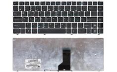 Клавиатура для ноутбука Asus (UL30, K42, K43, X42) Black, (Silver Frame) RU