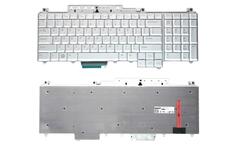 Клавиатура для ноутбука для Dell Inspiron (1700, 1721, Vostro 1700, XPS M1720 M1721 M1730) с подсветкой (Light) Silver, RU/EN
