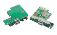 Плата живлення для ноутбука Dell Latitude E5400 на плате с USB и Audio розʼємами На плате смонтированы розʼєм живлення, два USB розʼєма и два аудио розʼєма 48.4X704.011