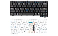 Клавиатура для ноутбука Dell Latitude (D420, D430), с указателем (Point Stick) Black, RU