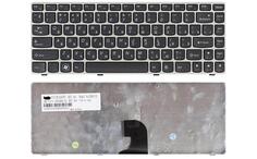 Клавиатура для ноутбука Lenovo IdeaPad (Z360) Black, (Silver Frame), RU