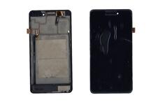 Матрица с тачскрином (модуль) Lenovo P780 черный с черной рамкой