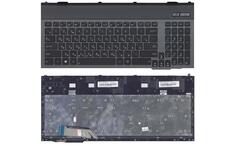 Клавиатура для ноутбука Asus G55, G55V, G55VW с подсветкой (Light), Black, (Black Frame) RU