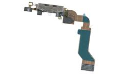 Шлейф разъема питания для смартфона Apple iPhone 4S черный