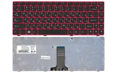 Клавиатура для ноутбука Lenovo IdeaPad (Z470, G470Ah, G470GH, Z370) Black, (Red Frame), RU