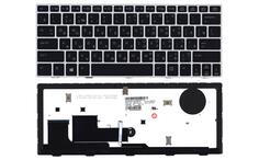 Клавиатура для ноутбука HP EliteBook Revolve (810 G1) с подсветкой (Light), с указателем (Point Stick), Black, (Silver Frame) RU