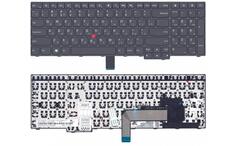 Клавиатура для ноутбука Lenovo Thinkpad Edge (E550) с указателем (Point Stick) Black, (Black Frame), RU