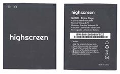 Аккумуляторная батарея для смартфона Highscreen 8911260988YSDZ Alpha 4.2V Black 1500mAh 5.55Wh