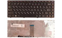 Клавиатура для ноутбука Lenovo IdeaPad (B470, V470) Black, (Black Frame), RU