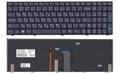 Клавиатура для ноутбука Lenovo IdeaPad (Y500) с подсветкой (Light), Black, (Black Frame) RU