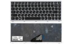 Клавиатура для ноутбука Lenovo IdeaPad (U310) Black, (Silver Frame), RU