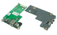 Плата живлення для ноутбука Dell Latitude E5500 на плате с USB и Audio розʼємами  На плате смонтированы: розʼєм живлення, два USB розʼєма, два аудио розʼєма и розʼєм mini USB