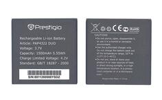 Акумуляторна батарея для смартфона Prestigio PAP4322 4322 Multiphone 3.7V Black 1500mAh 5.55Wh