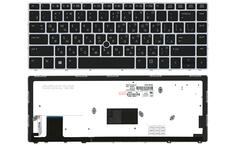 Клавиатура для ноутбука HP EliteBook Folio (9470M) с подсветкой (Light), с указателем (Point Stick), Black, (Silver Frame) RU Клавиатура для ноутбука HP EliteBook Folio (9470M) с подсветкой (Light), с указателем (Point Stick), Black, (Silver Frame) RU