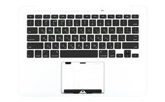 Клавиатура для ноутбука Apple MacBook Pro (A1425) Black, (Silver TopCase), RU (горизонтальный энтер)