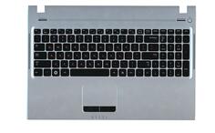 Клавиатура для ноутбука Samsung (Q530) Black, (Silver TopCase), RU
