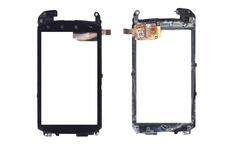 Тачскрин (Сенсорное стекло) для смартфона HTC Nexus One черный с рамкой