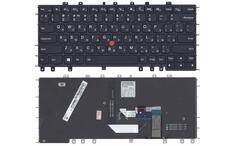 Клавиатура для ноутбука Lenovo ThinkPad (Yoga S1) с подсветкой (Light), с указателем (Point Stick), Black, Black Frame, RU