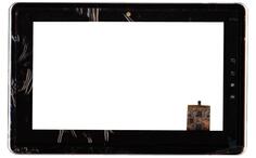 Тачскрін (Сенсорне скло) для планшета Toshiba Folio AS100 AS100-01B чорний із рамкою