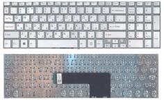 Клавиатура для ноутбука Sony (SF510) Silver, с подсветкой (Light), (No Frame), RU