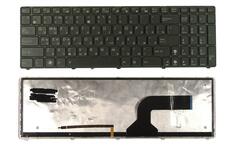 Клавіатура для ноутбука Asus K52, K53, G73, A52, G60 з підсвіткою (Light), Black, (Black Frame) RU