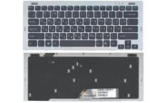 Клавиатура для ноутбука Sony Vaio (VGN-SR) Black, (Silver Frame), RU